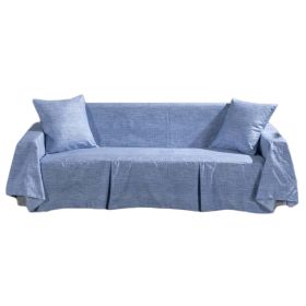 Light Blue Sofa Cover Home Textile Slipcover Love Seat Towel Couch Cover for Living Room