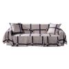 Grey Blue Checkered Sofa Cover Living Room Slipcover Love Seat Towel Modern Couch Cover Home Textile Decor