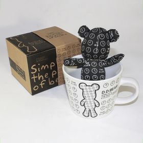 SYNC - [Black Clock] Stuffed Bear Mug (3.3 inch height)