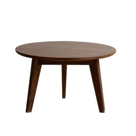 Center Table Low Table 100% Solid Oak Wood Top Plate Desk Coffee Table Width 60 x Depth60 x Height 35 cm Study Desk Work From Home Easy To Assemble Wa