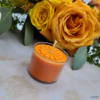 Elyon Tableware® 36 Orange Scented Orange Colored Wax Deep Tealight Candles in Plastic Holder