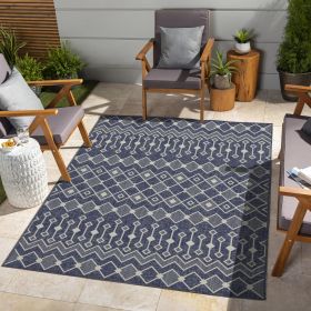 Sunshine GC_HAR2019 Blue 7 ft. 10 in. x 10 ft. 3 in. Indoor/Outdoor Area Rug