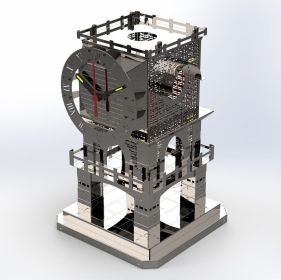 Master of Time desktop working clock tower DIY model kit