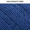 Luxury Chenille Bathroom Rug Mat; Extra Soft Thick Absorbent Shaggy Bath Rugs; Non-Slip Machine Wash Dry Plush Bath Mats for Bathroom; Shower; and Tub