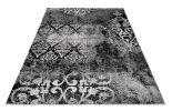 Jersey Area Rugs, Carpets For Livingroom, 7x10 Area Rugs ,1519 Black-Grey