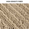 Chenille Bathroom Rug Mat; Extra Soft Thick Absorbent Shaggy Bath Rugs; Non-Slip Machine Wash Dry Plush Bath Mats for Bathroom; Shower; and Tub (60``x