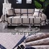 Grey Blue Checkered Sofa Cover Living Room Slipcover Love Seat Towel Modern Couch Cover Home Textile Decor