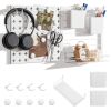 Pegboard Combination Kit Combination Wall Organizer with Magnets and Hooks