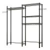 The Washer and Dryer Storage Shelf, , Bathroom Space Saving Rack, Closet Organizer Metal Garment Rack Portable Clothes Hanger Home Shelf