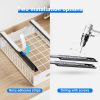 2 Pack Pull Out Cabinet Organizer, Slide Out Cabinet Drawers Peel and Stick Pull Out Drawers Heavy Duty Pull Out Shelf for Kitchen, Cupboard, Pantry