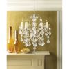 Ivory Baroque Candle Chandelier