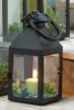 Elegant Black Medium Candle Lantern - Revere Style