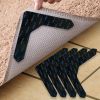 4/8pcs High Quality Non-slip Anti-drill Carpet Stickers Suitable For Living Room Dining Room Bathroom Rugs; Prevent Rugs From Moving And Rolling Edges