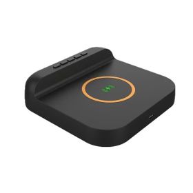 3P Experts Wireless Charger Alarm Clock (Color: Black)