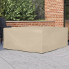 Direct Wicker 106x106in Durable and Water Resistant Outdoor Furniture Cover with Buckles Fits