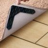 4/8pcs High Quality Non-slip Anti-drill Carpet Stickers Suitable For Living Room Dining Room Bathroom Rugs; Prevent Rugs From Moving And Rolling Edges